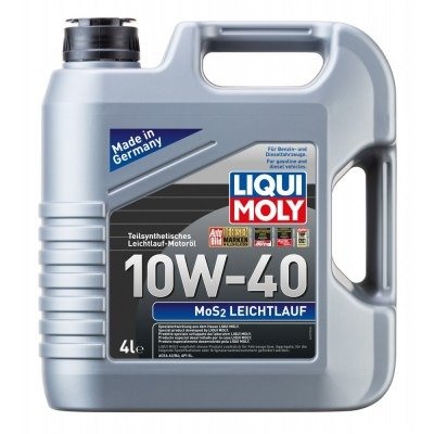 زيت المحرك من ليكوي مولي   MoS2 Leichtlauf (10W-40)  مع قدرة فائقة ،4 لتر 